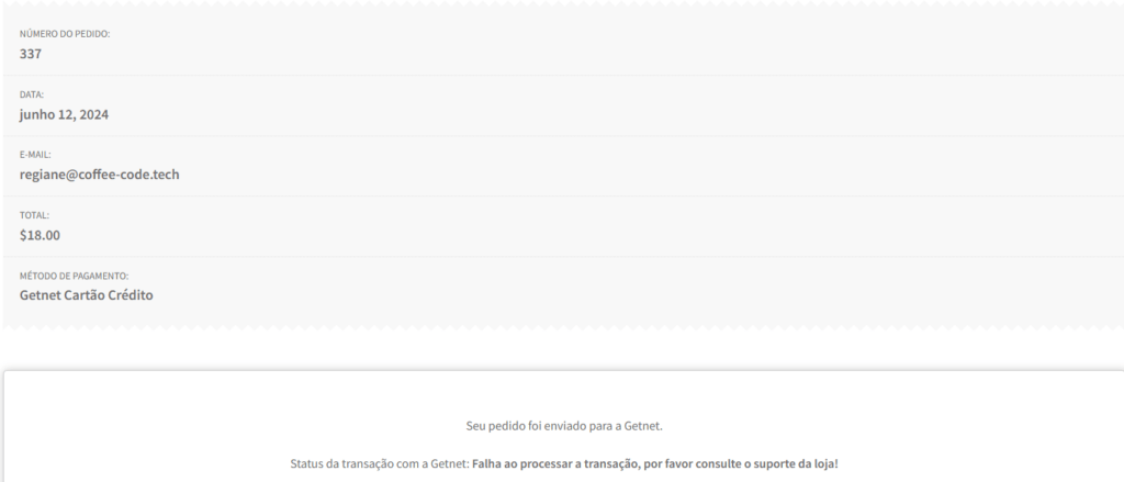 Simulando compra